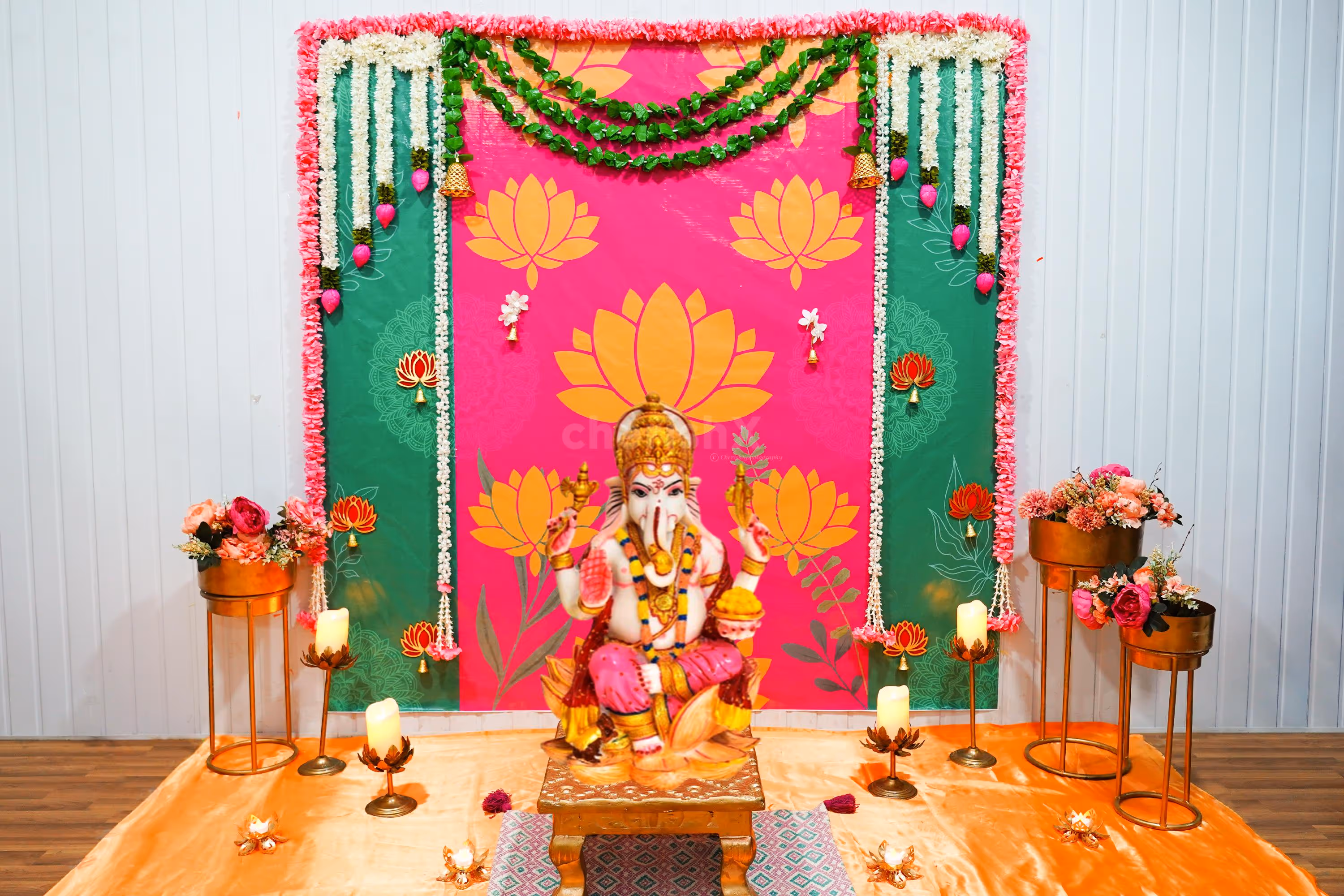 Elevate Your Home with Radiant Decor and Lotus-Themed Elegance.