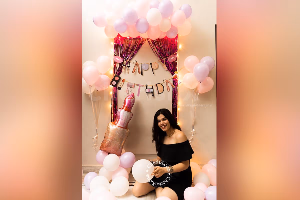 Surprise your special ladies with CherishX's Makeup Themed Birthday Decor!