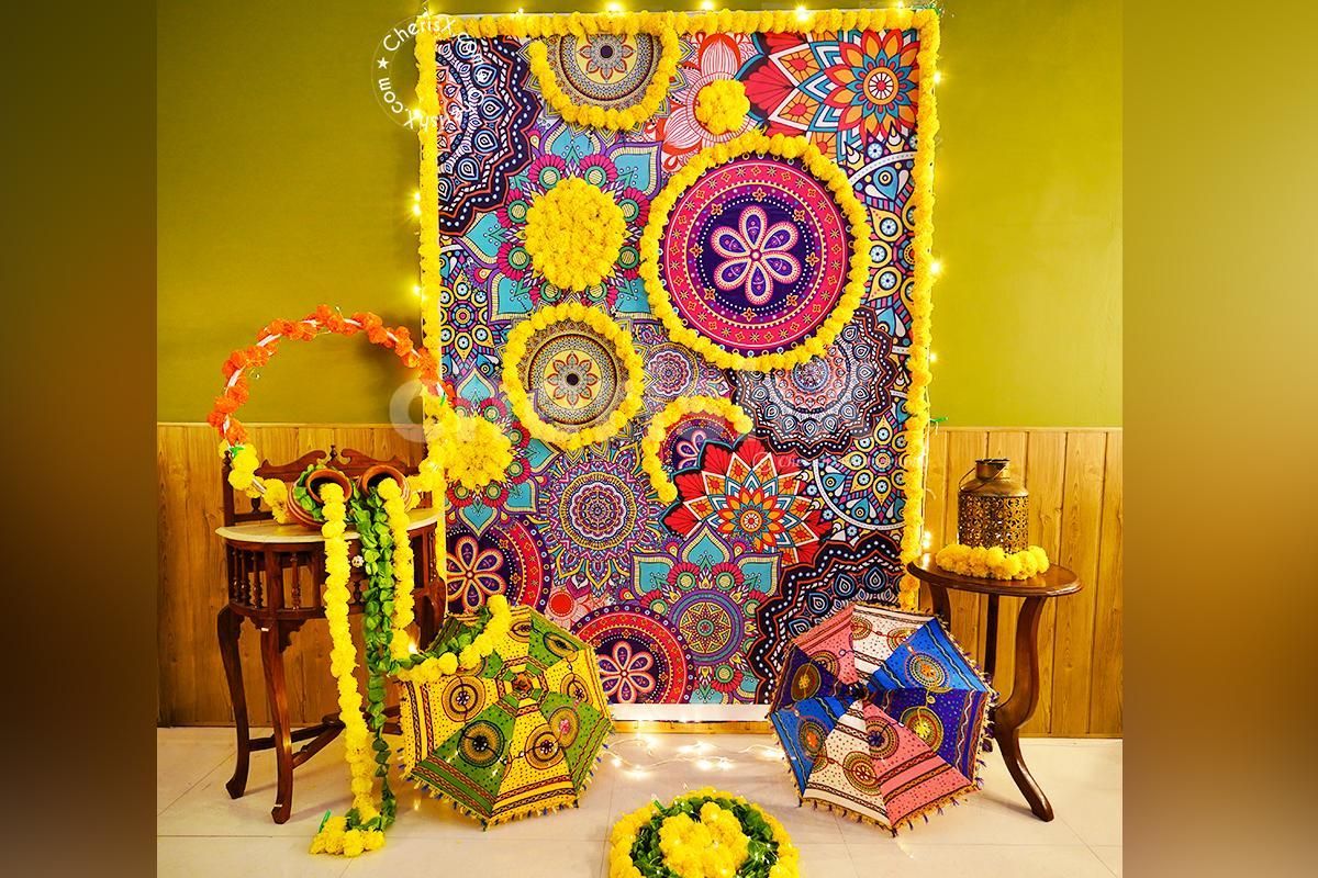 Mandala Backdrop Diwali Decoration