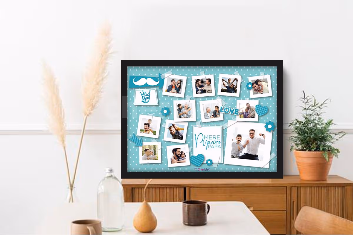 A delightful and attractive personalised photo frame for your dad!