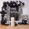 Eye-popping color balloons arch and dual color frill for stunning Bday backdrop