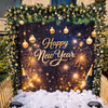 Golden and silver mixed ornaments dangle like stars, creating a cheerful ambience.