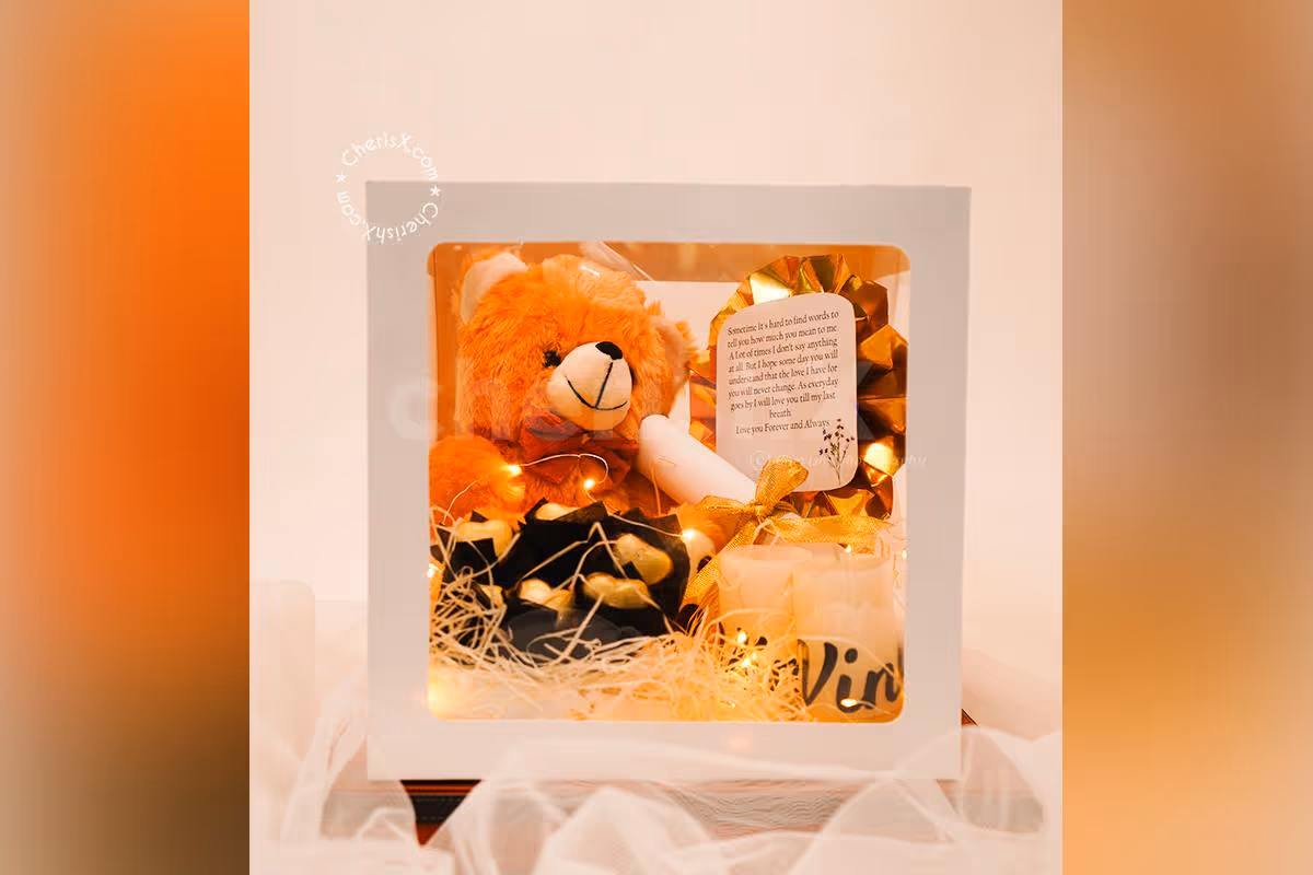 A Transparent Box by CherishX for Karwa Chauth.