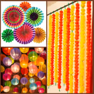 Rosettes and Hanging Diyas included