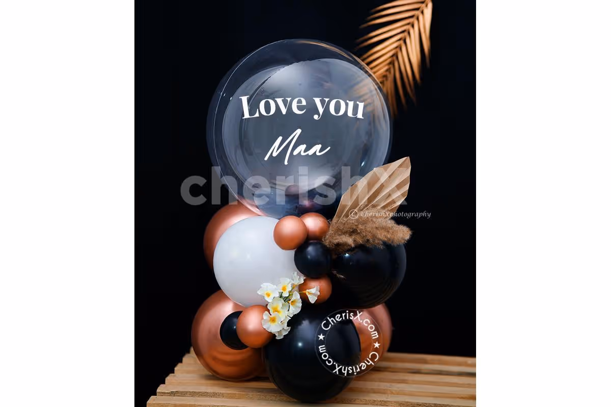 A Classy Premium Organic Balloon Bouquet Mother's Day Gift for your Grand Celebrations!