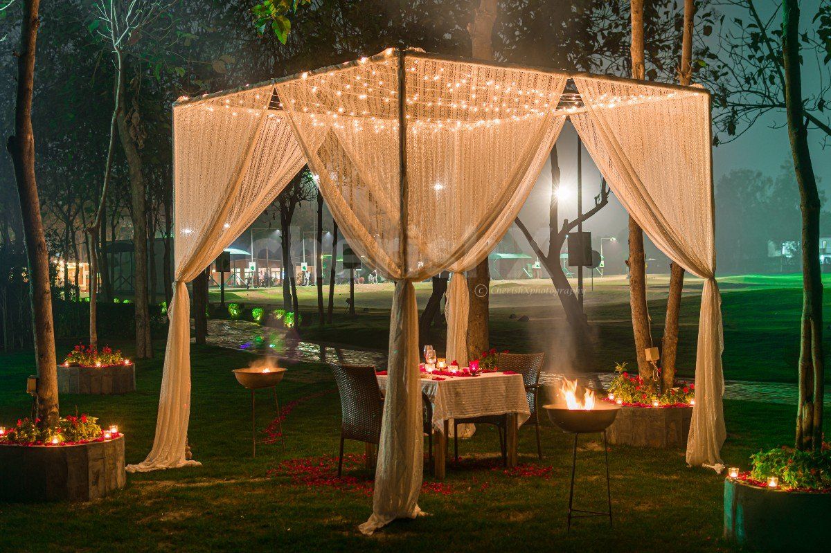 Under the glowing moon, surrounded by candlelight, your forever begins.