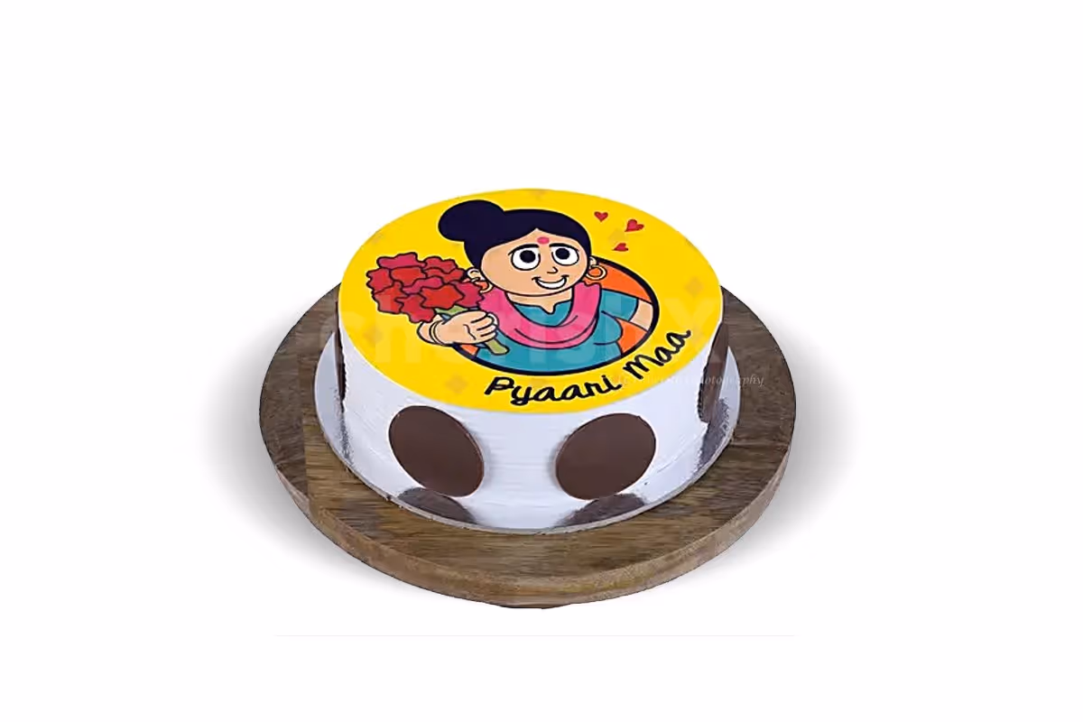 Custom Pyaari Maa Designer Cake crafted with love for your special day.