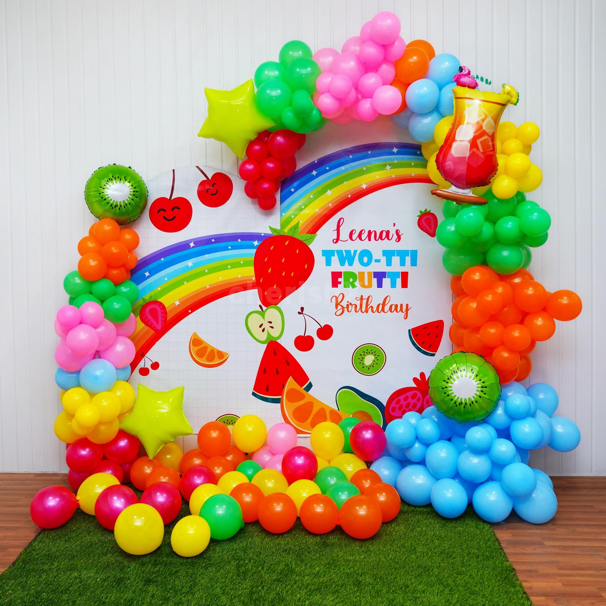 Rainbow Fruit Delight Birthday Decor