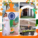 Round hangings swing along with pompoms to symbolise a spirit of freedom