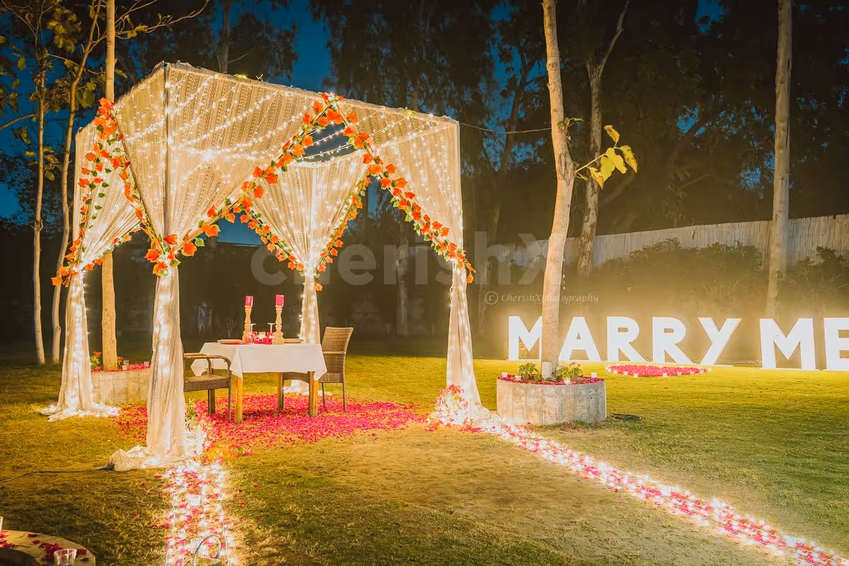 Classy proposal setup in Delhi NCR