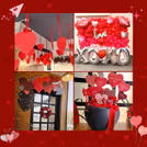 A cozy cafe glow package creates the perfect setting for a romantic celebration.