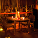Enjoy a memorable romantic candlelight dinner in the elegant setting at Sasive.