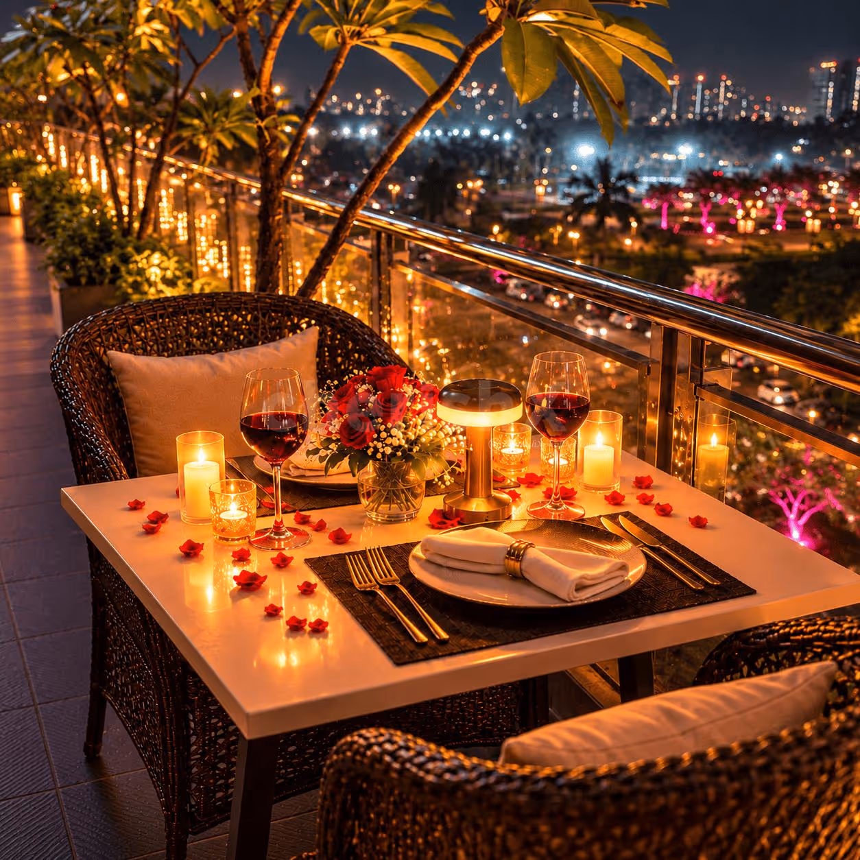 candlelight dinner in Gurgaon
