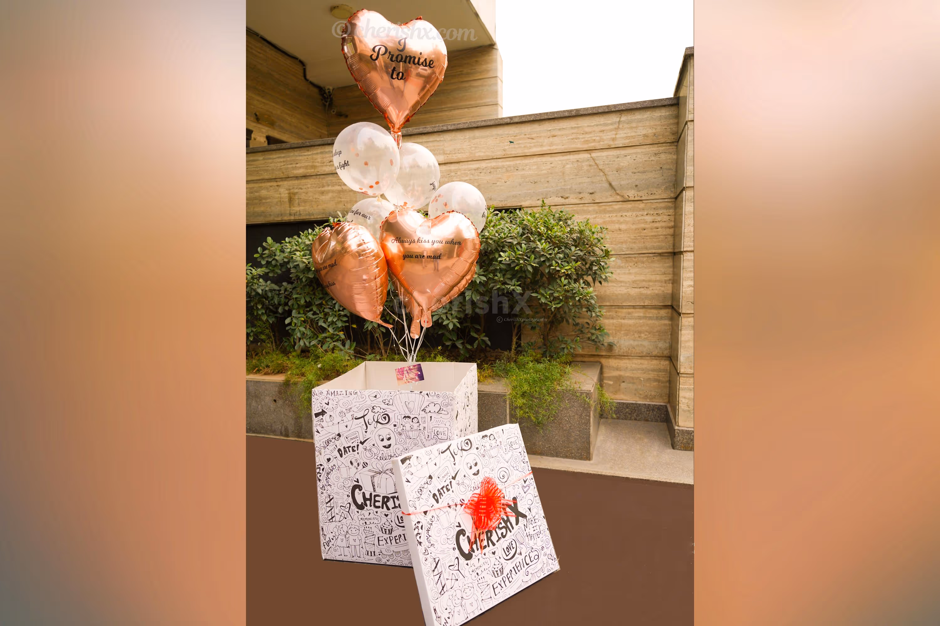 CherishX's Rose Gold 7 Promises Surprise Box to make those 7 promises to your significant other.