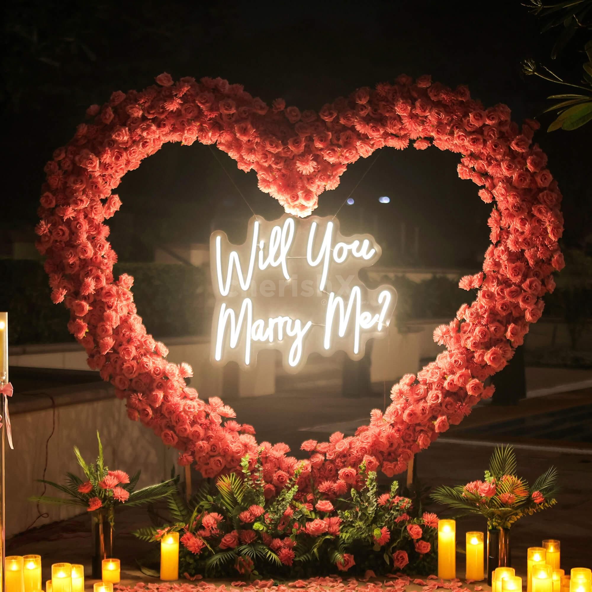 Signature Rose Heart Proposal
