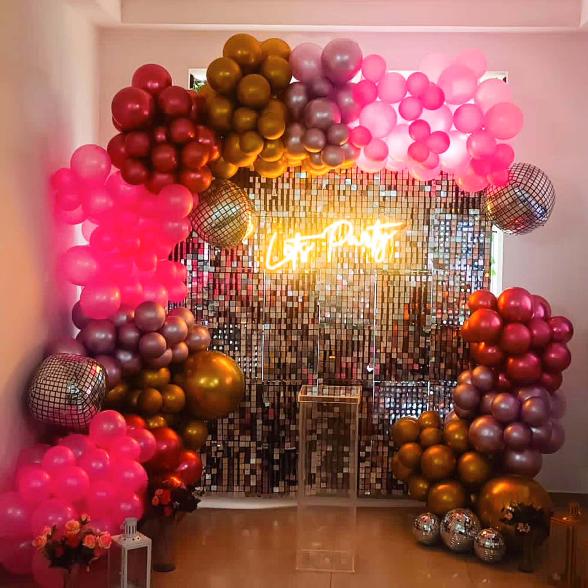 Immerse yourself in the beauty of sequins that catch the light and set the scene for a celebration unlike any other.
