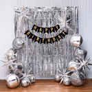 Monochramatic Silver Birthday Decoration