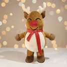 Spread Christmas joy with the happiest, fluffiest reindeer mascot!