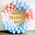 Soft pastel colours create a calm and joyful background for a perfect party