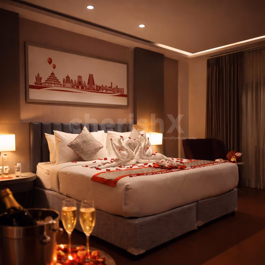 A Private Candlelight Dinner At A Table With Candles & Rose Petals Defines The Peak Of Romance.