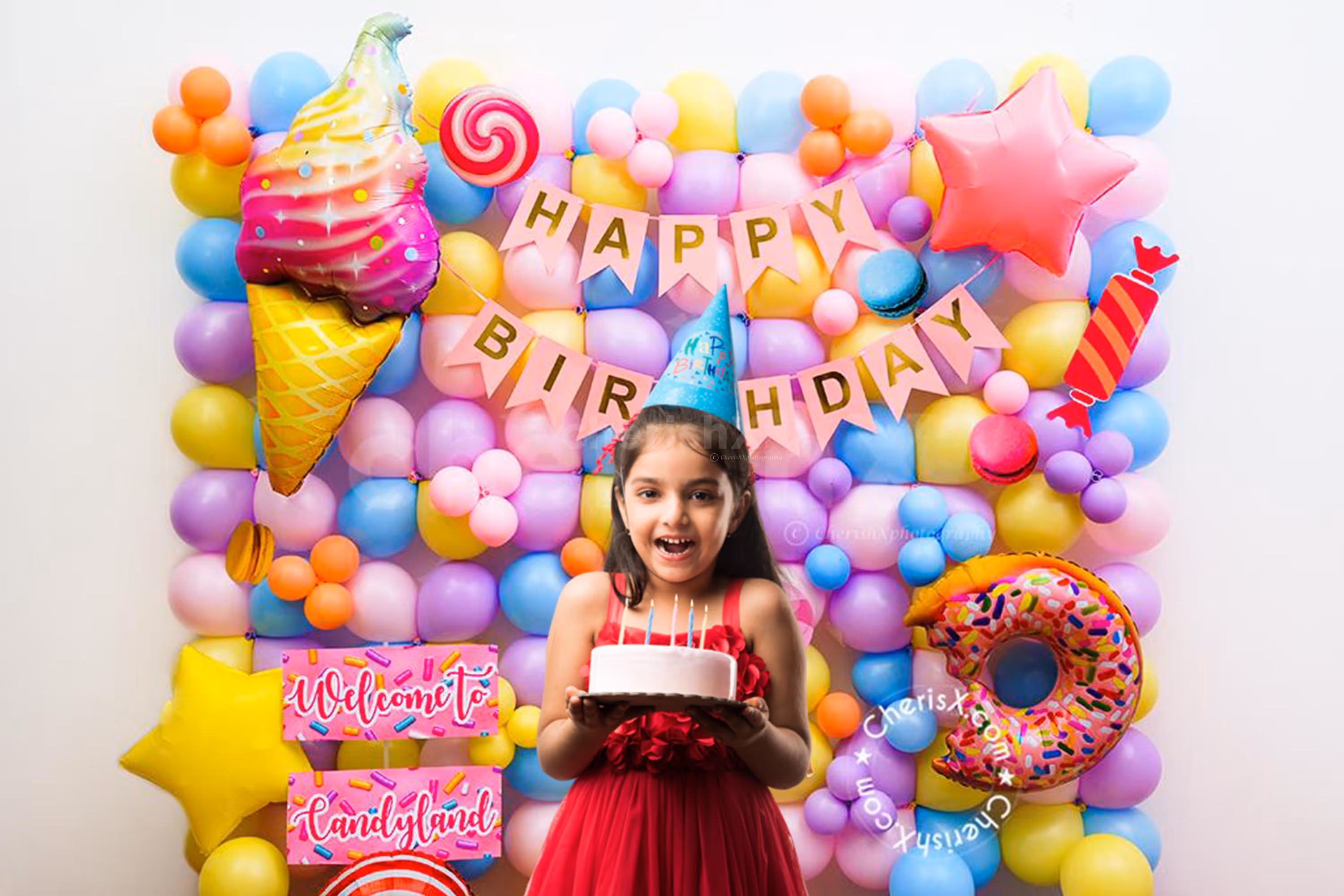 Gift your baby boy or baby girl a Gorgeous Candy Birthday Decoration Surprise!