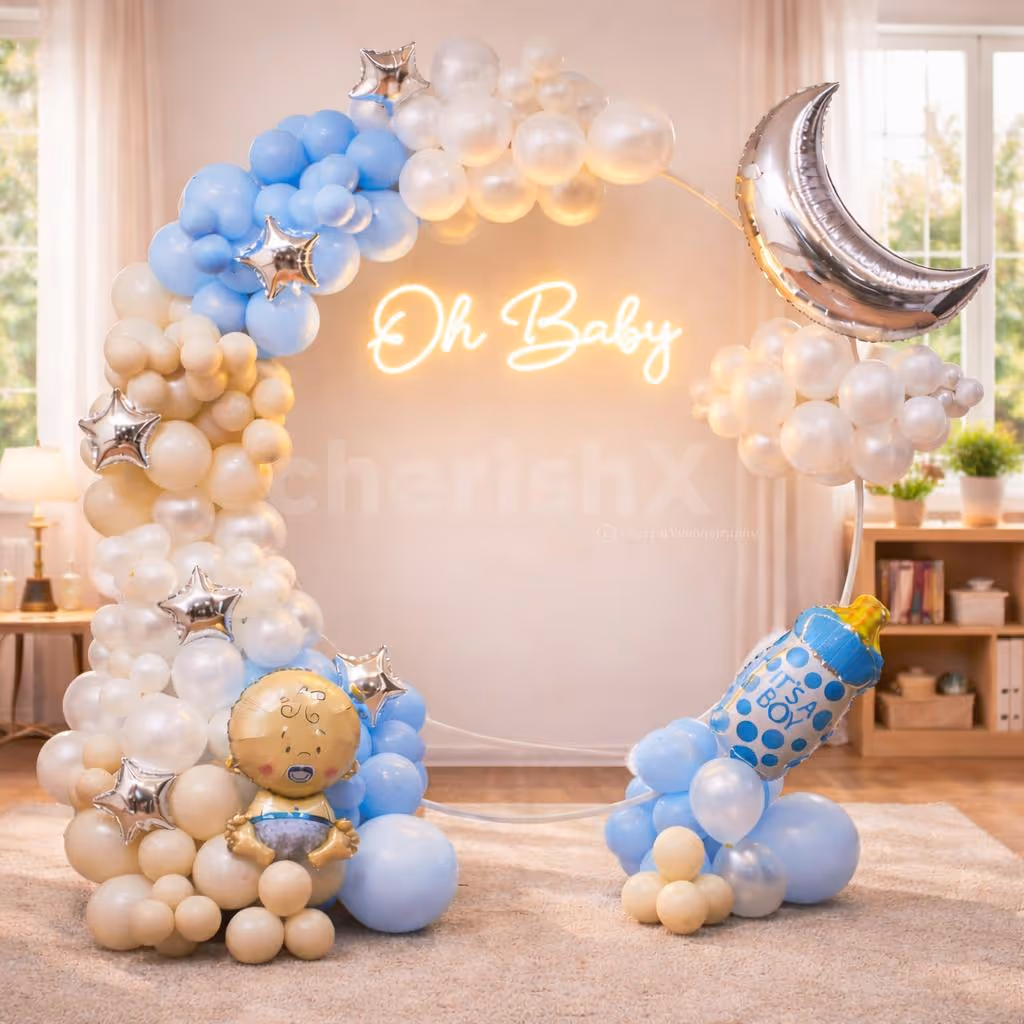 A little one is on the way Let the love and balloons flow