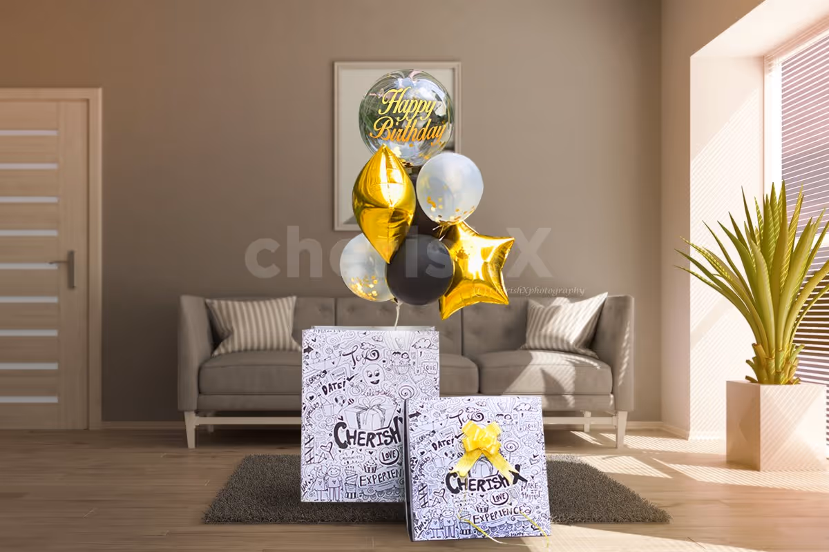 A Themed Surprise Box for birthdays, and Anniversaries.