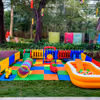 Kids enjoy multiple activities in one safe and vibrant setup