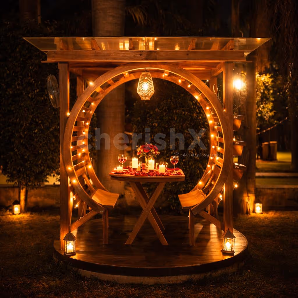 An Elysian Evening  – Enjoy an intimate candlelight dinner under the open sky