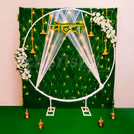 The atmosphere of love, blessings, and vibrant celebration brightens up with diyas