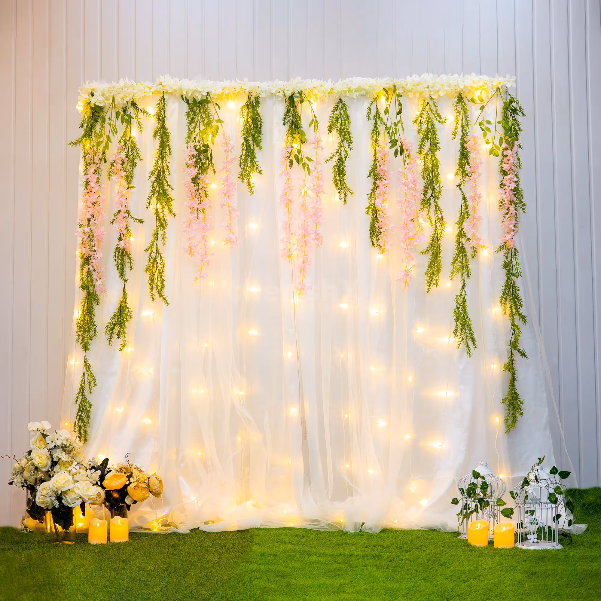 A radiant start in white and green