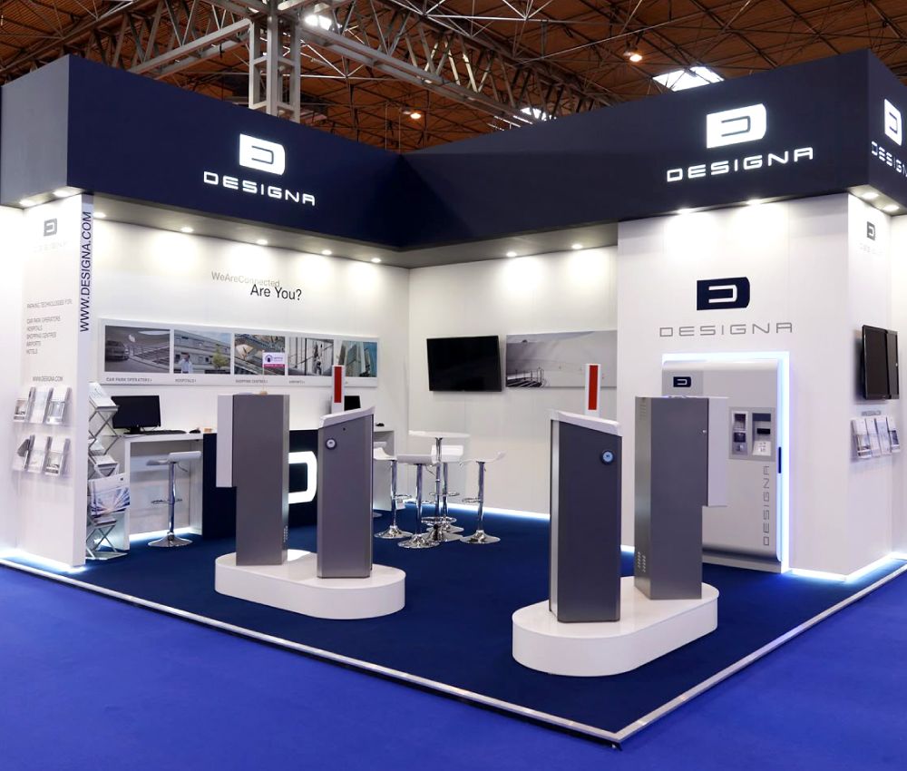 Exhibition Stall With 3 Sides Accessible