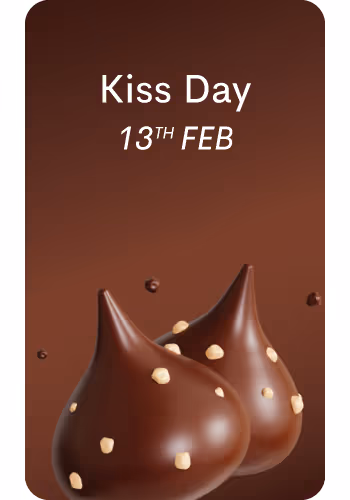 Unique Gifts for Kiss Day in Valentine's Week. Delivery Balloon Bouquets, Chocolates, Personalised Frames and more in Delhi NCR and make your partner love you more