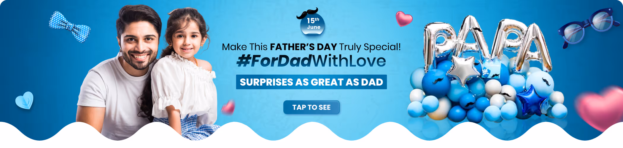 Celebrate Father’s Day with unique surprises and decorations. Book heartfelt setups, balloon decor, and personalized themes for your dad with CherishX.