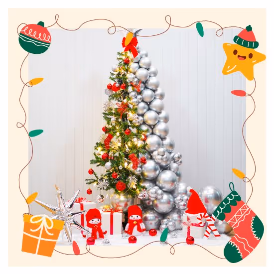 beautiful xmas tree decoration for home