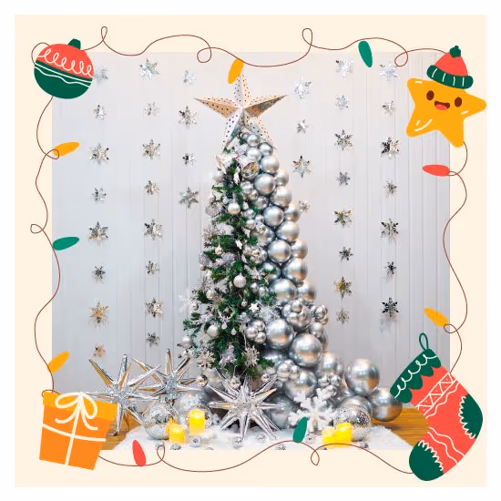 Christmas lantern decoration with led lights