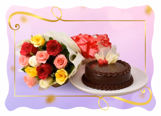 Cakes and Flower Bouquets