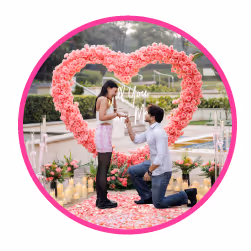 Romantic luxury proposal dinner experience for couples
