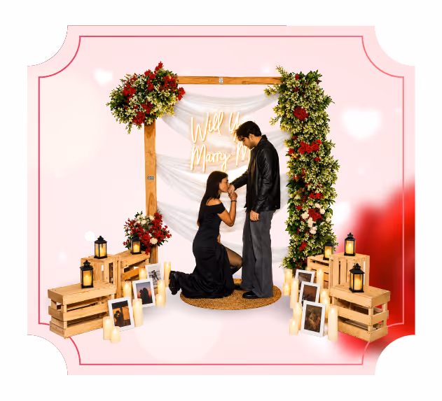 Romantic First Night Room Decoration with Balloons and Candles