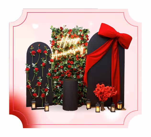 Beautiful Anniversary Decoration at Home for Couples.