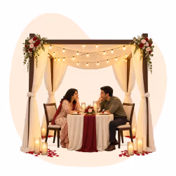 Karwa Chauth Special Dinner – Romantic Dinner Setup for Couples